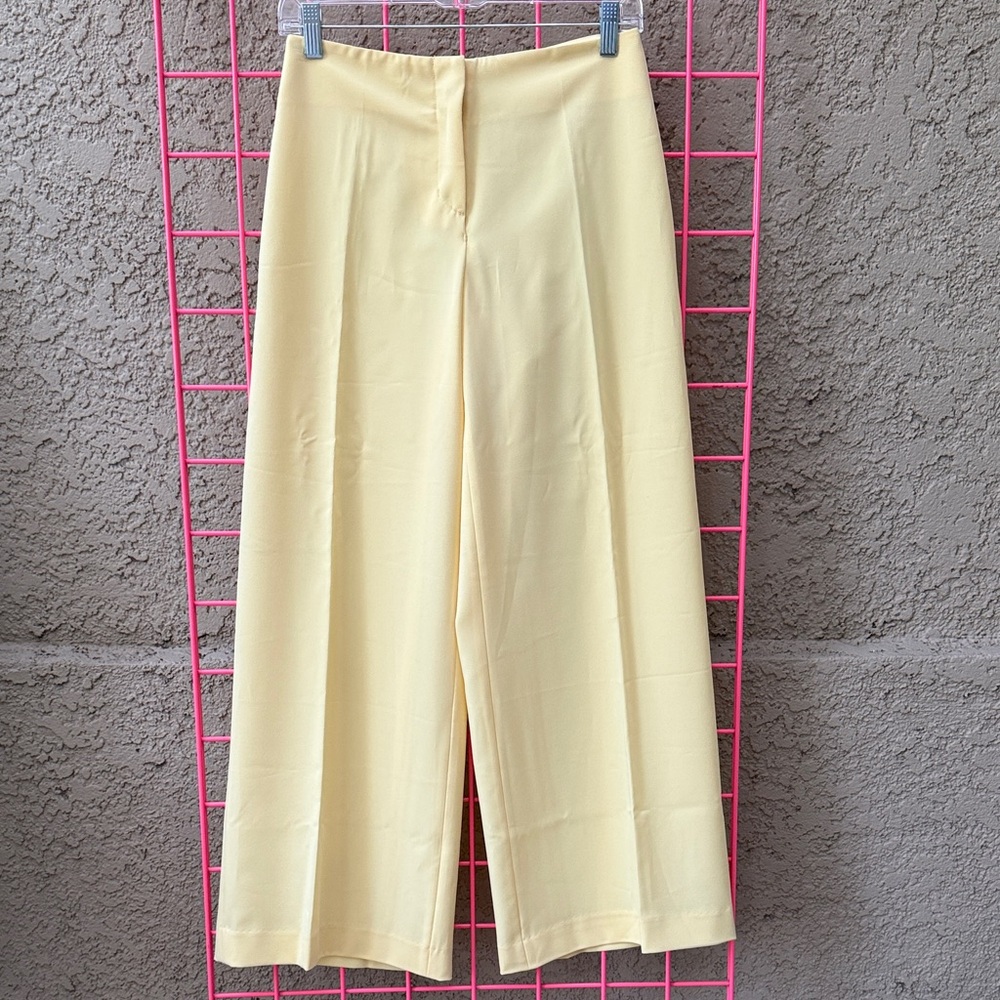 Vintage Chadwick’s Pale Yellow Wide Leg Trousers